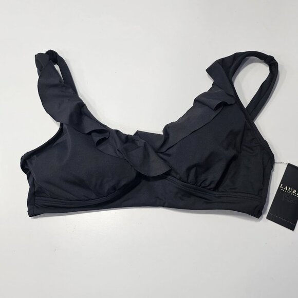 Lauren Ralph Lauren Beach Club Solid Ruffle Bikini Top - Picture 5 of 9